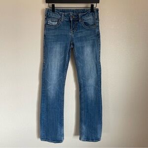 Cowgirl Tuff Don’t Fence Me In Women's Bootcut Jeans 25 Medium Wash Western
